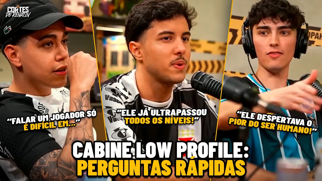 CABINE LOW PROFILE RESPONDE PERGUNTAS R&Aacute;PIAS NO PODPAH | CORTES DO RENATIN - @CortesPodpahOFICIAL