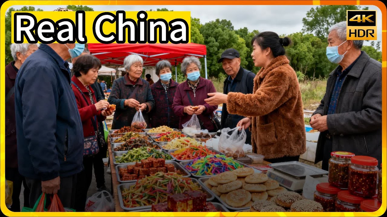 Rural Market Life in Henan, China: A Paradise of Traditional Snacks, Simple, Vibrant & Hardworking