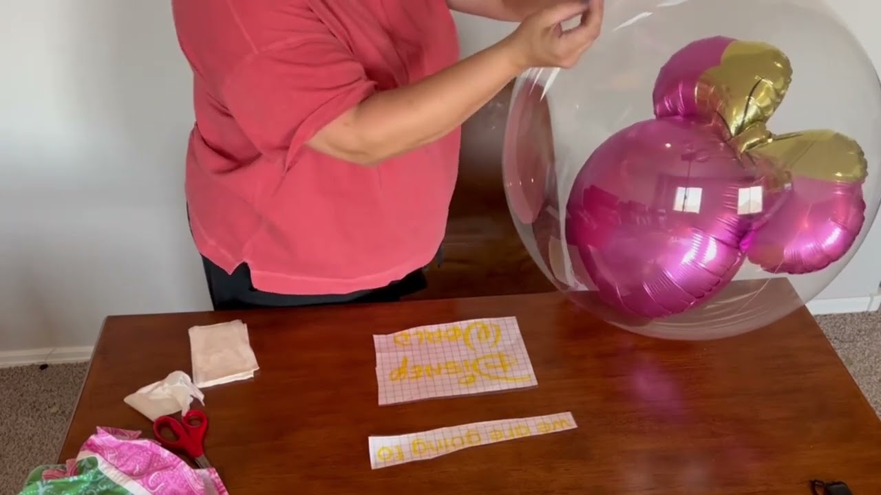Applying Vinyl Decals to our Balloon Creations