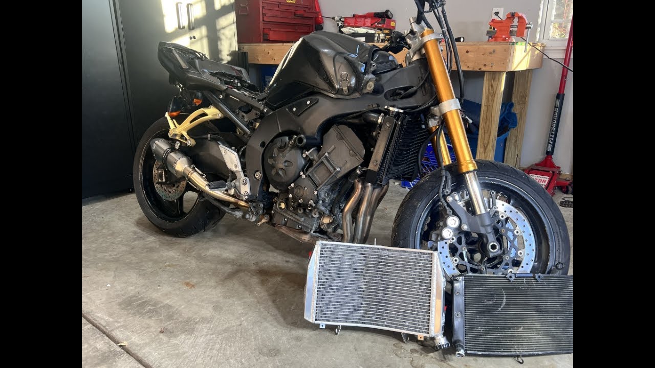 Replacing a Motorcycle Radiator | 2008 Yamaha FZ1