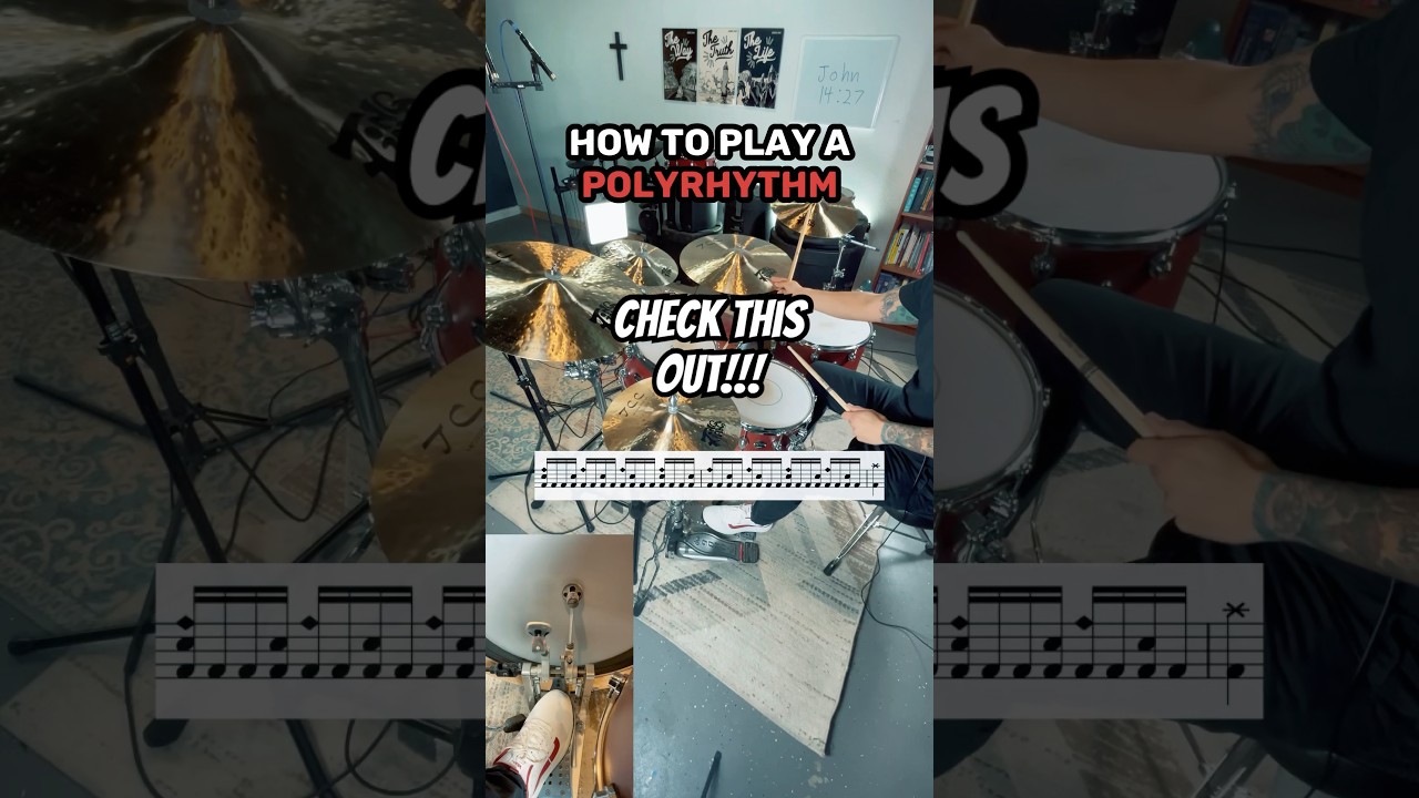 How to Play a Polyrhythm! (Drum Lesson) 🥁 #drums