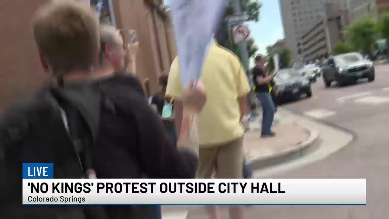 ‘No Kings’ protest at Colorado Springs City Hall