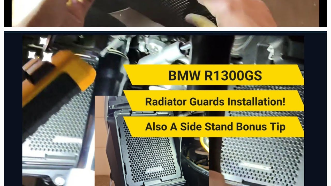 BMW R1300GS | Radiator Guards Install and Side Stand extension | Ownership P1 