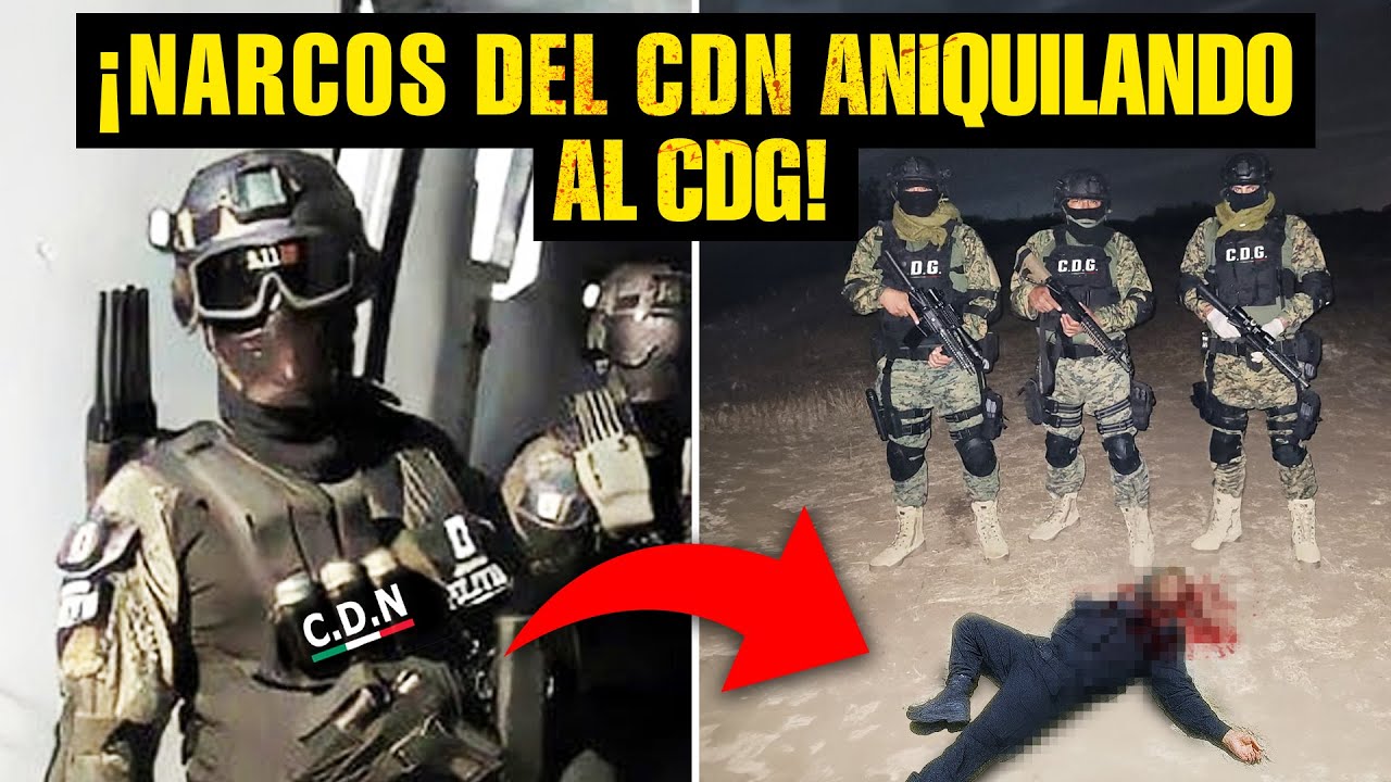 El ENFRENTAMIENTO m&aacute;s SANGRIENT0 entre NARCOS del C&aacute;rtel del Golfo y el CDN (Captado en c&aacute;mara)