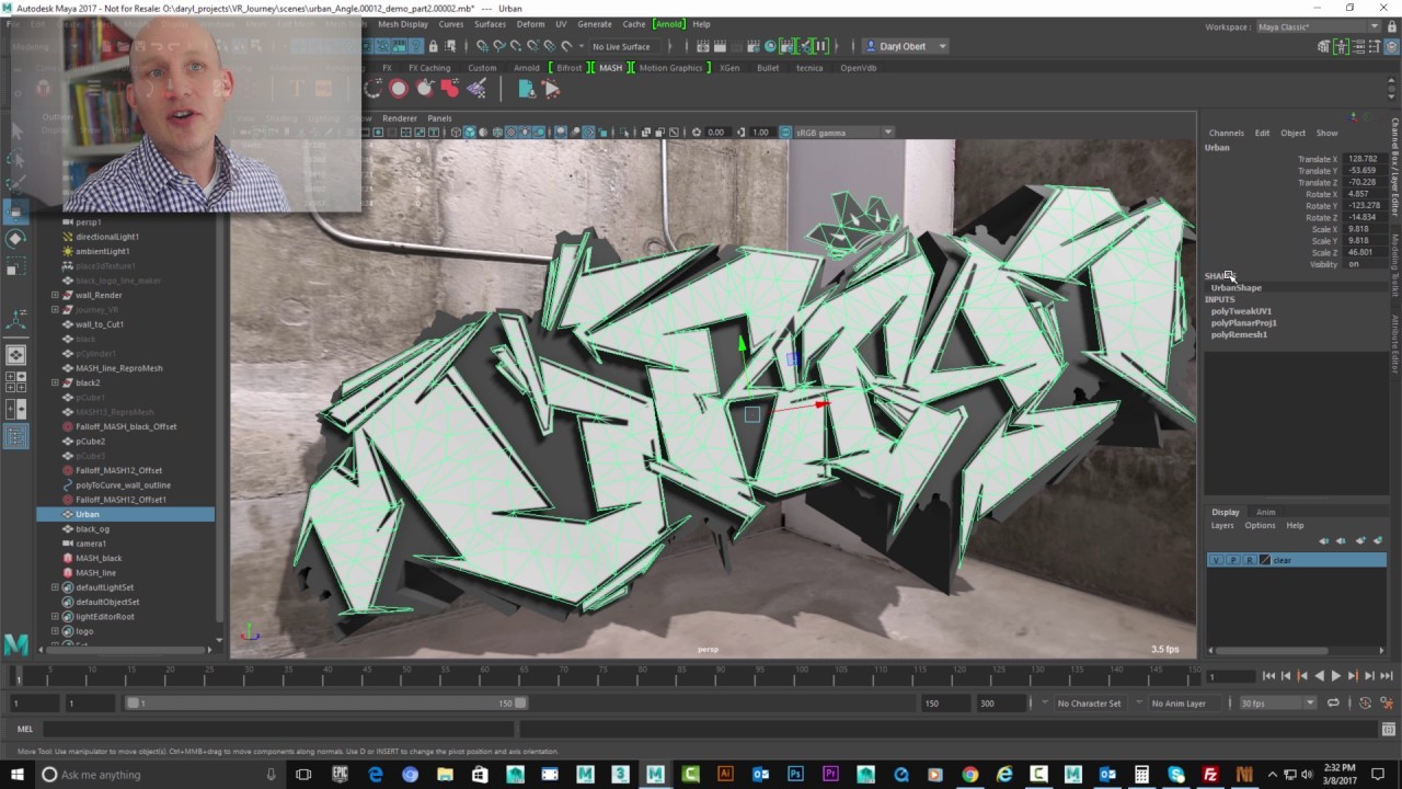 Journey to VR - Maya Motion Graphics - MASH deep dive (Part 2 of 2)