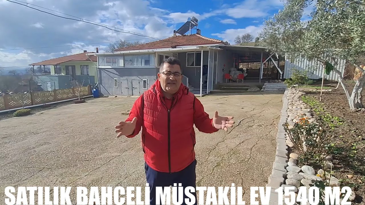 Satılık Bahçeli Müstakil Ev 1540 m2 arsa içinde 120 m2 Masrafsız Ev