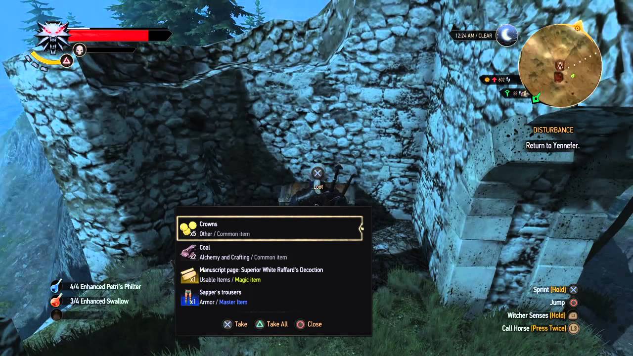 The Witcher 3: Enhanced white raffards decoction location