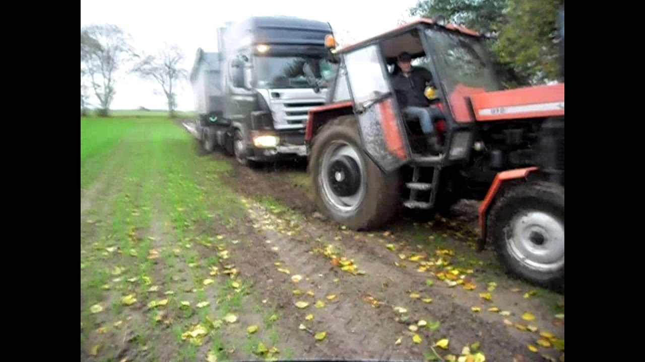 Mokry Ciężki Wjazd i Wyjazd / Ursus 912 vs 35 ton / Wtopa?