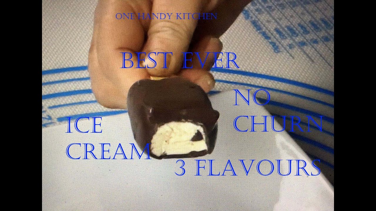 BEST EVER NO CHURN ICE CREAM RECIPE 3 FLAVOURS