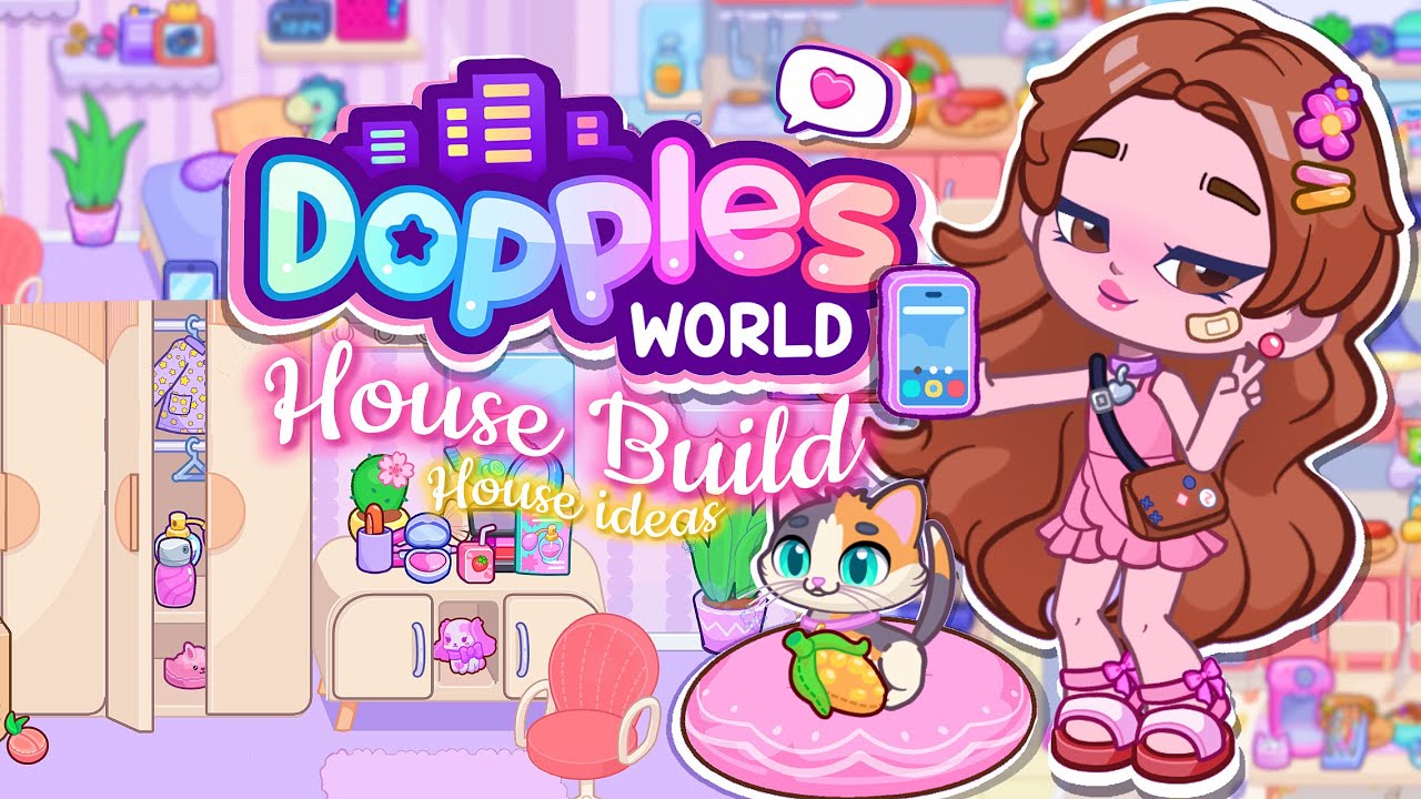 NEW GAME!! DOPPLES WORLD 😍🤩 House design ideas|AVATAR LIFE SIM 