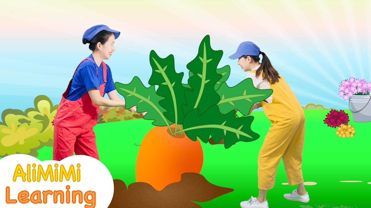 Ba Luo Bo | Pull Carrots Song | 儿歌 拔萝卜| 经典儿歌 ⎮Chinese Nursery Rhymes⎮Learn Plant in Chinese