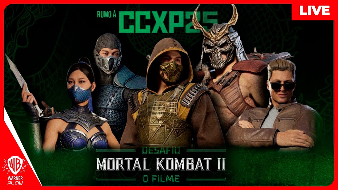 LIVE -MK 1- DESAFIO MORTAL KOMBAT II O FILME  - RUMO &Agrave; CCXP25