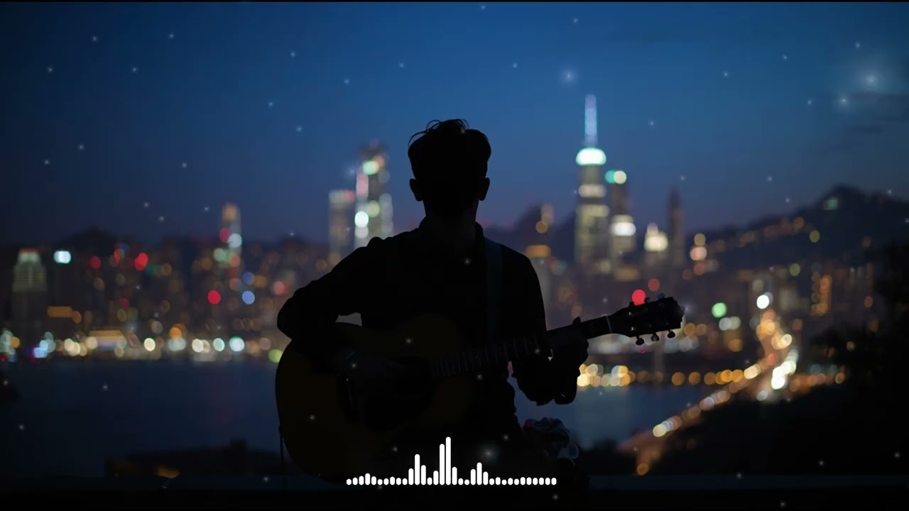 Melancholic Acoustic Guitar Instrumental – Peaceful Night Relaxation