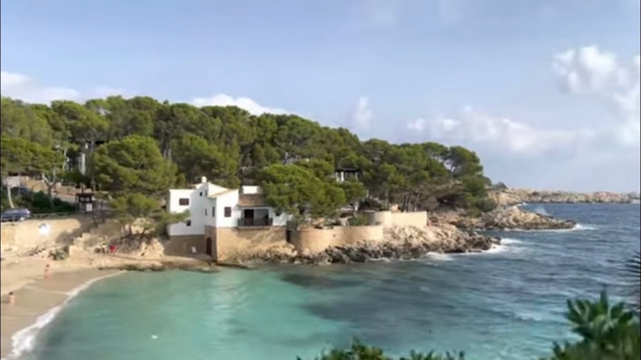 Cala Gat Platja 💙 Cala Rajada 🏖 Buchten auf Mallorca 💙 schöne Gegend 🇪🇸 Wetter 23 ° ☀️😎 Wolken