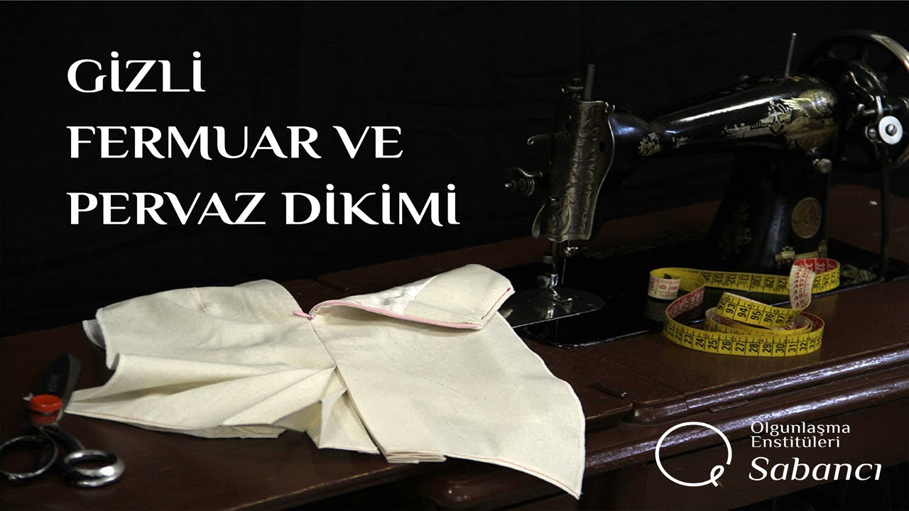 Gizli Fermuar ve Pervaz Dikimi (Etek Teknik Çalışmalar)