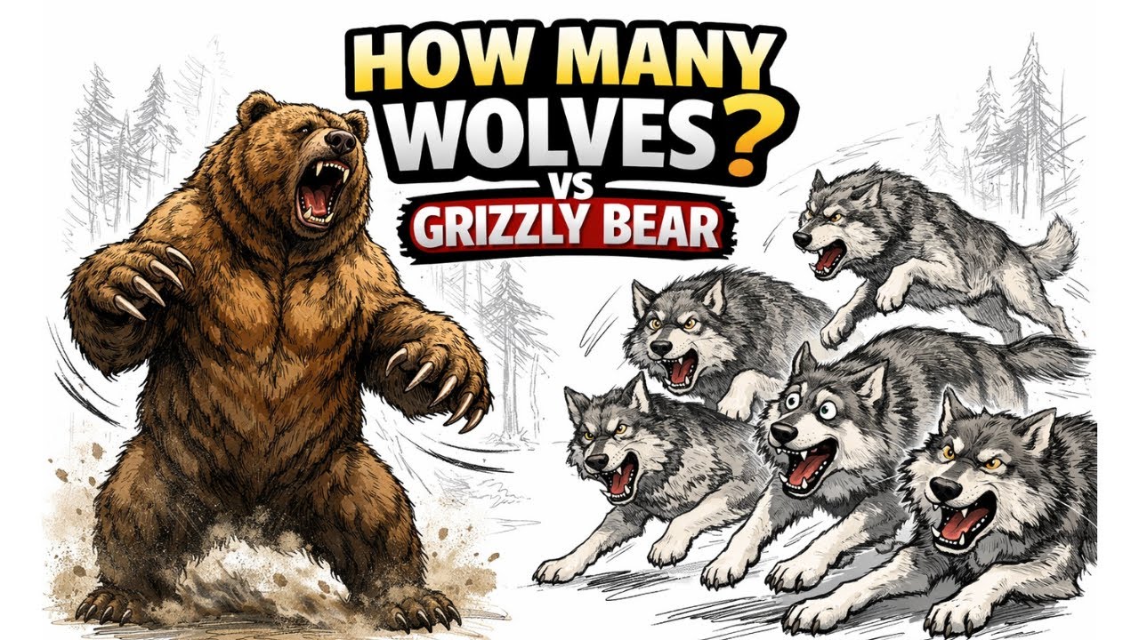 How many wolves does it take to defeat a grizzly bear?