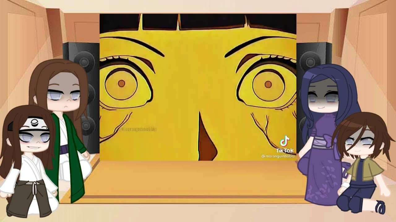 family Hyuga reagindo a Toneri e Hinata (Hiashi, Neji, Mahina e Hanabi)