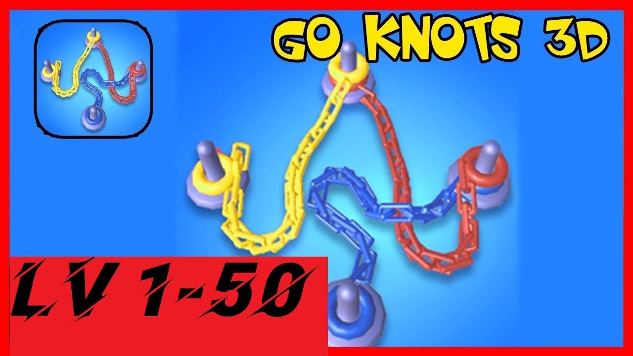 Go Knots 3D Level 1 - 50 Walkthrough