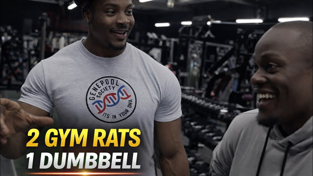 2 GYM RATS 1 DUMBBELL - BIG SESSION AT THE IRON GENERATION GYM￼