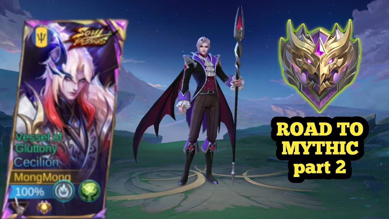 I played Cecilion only road to mythic | MLBB ranked pt2
