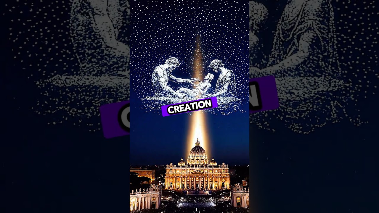 Vatican Drone Show Over St. Peter&rsquo;s #Vatican #FaithAndTech #DroneShow