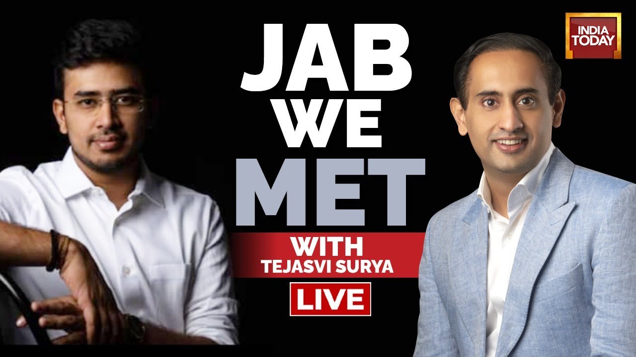 Rahul Kanwal LIVE With  Tejasvi Surya On Jab We Met With  |Karnataka Election 2023 |India Today LIVE