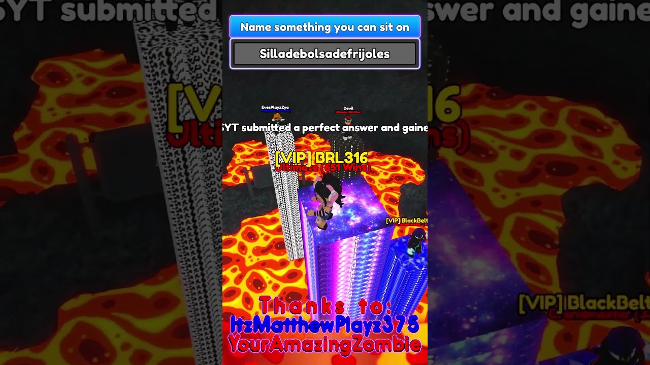 Roblox Type Or Die Longest Answers (09-10-2023) #shorts #roblox  #typeordie