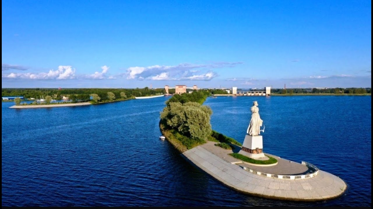 Полёт до монумента Волга и Перебор   г Рыбинск   6 октября 2022 год