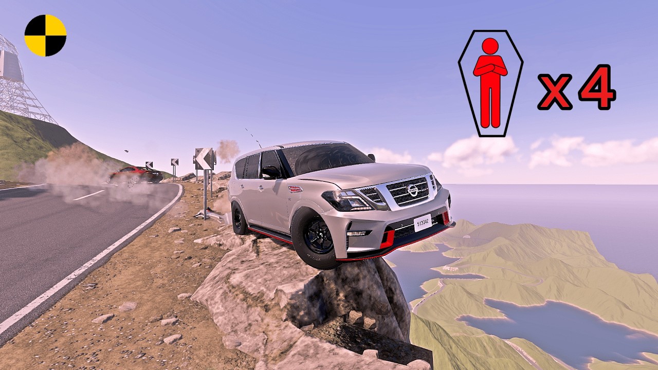 Realistic High-Speed Car Crashes in BeamNG.drive #202 | Ultra Detailed Crash Compilation