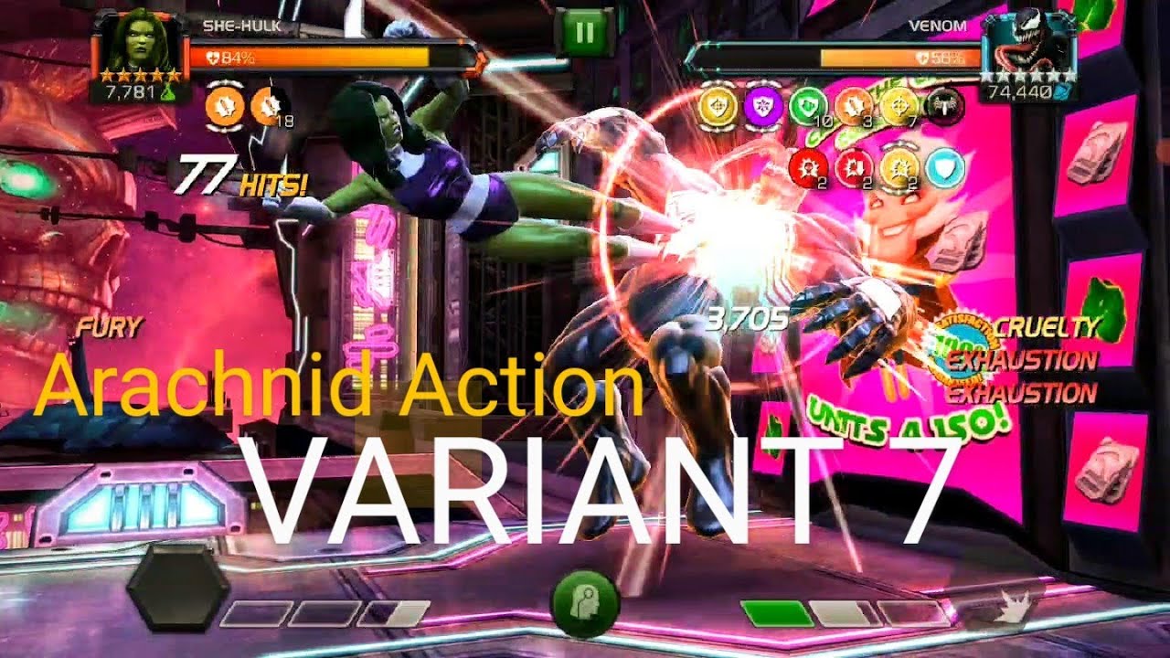 Variant 7 All Bosses Fights - Arachnid Action - One Shot All