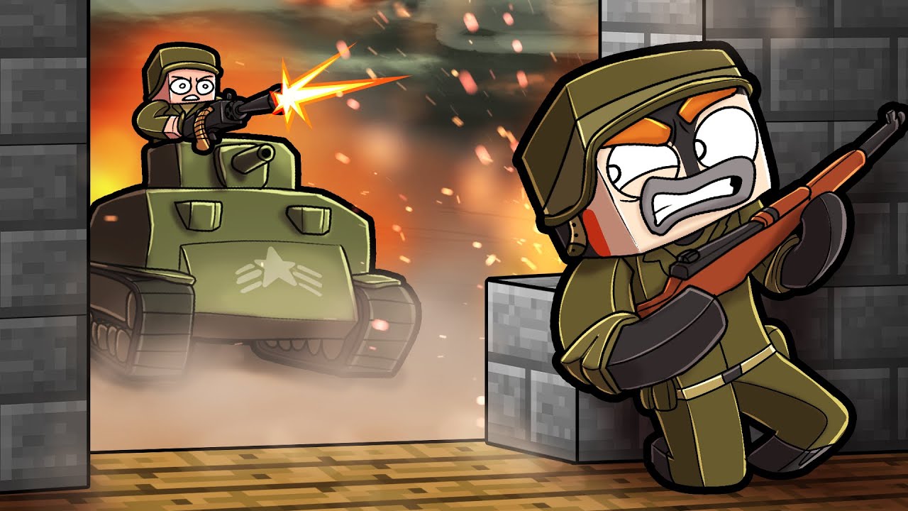 Survive a WORLD WAR in Minecraft! (Blockfront Mod Pack)