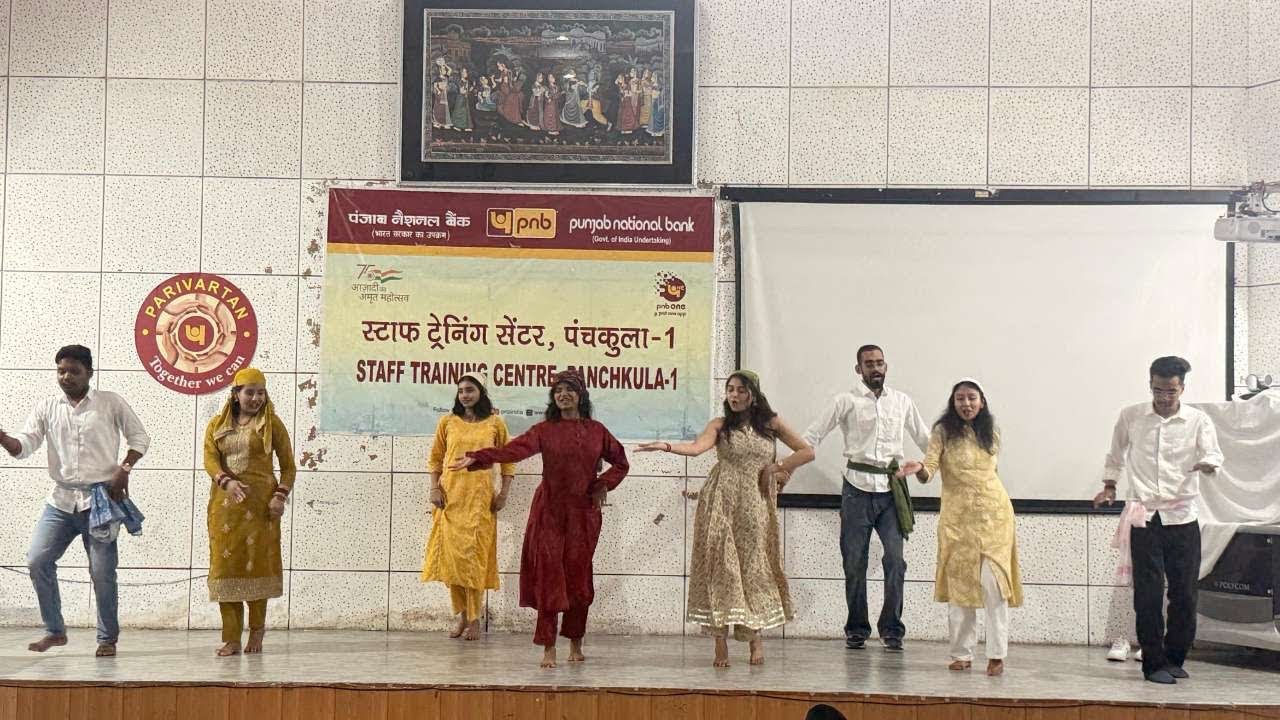 My cultural fest performance at PNB STC Panchkula|Training days|#stc #pnb #training #ibpssoafo #bank