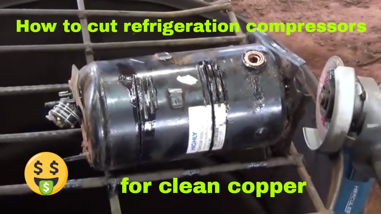How to cut down refrigeration compressors for clean copper