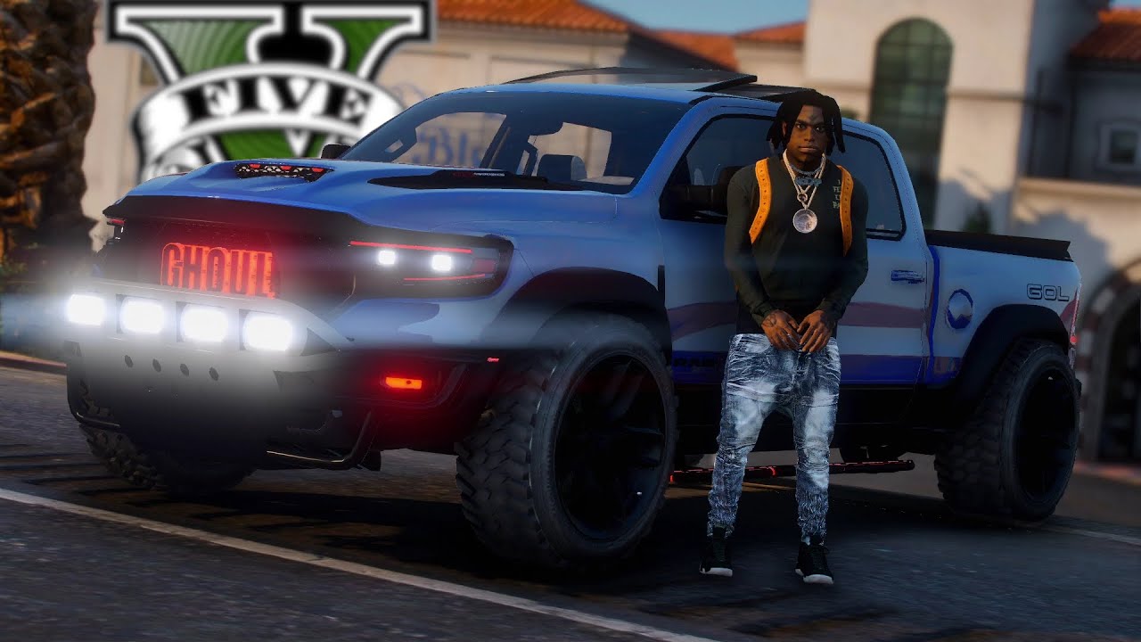 GTA 5 [HOOD LIFE] KODAK BLACK - TRAPPIN IN DODGE RAM 1500 GHOUL! #16