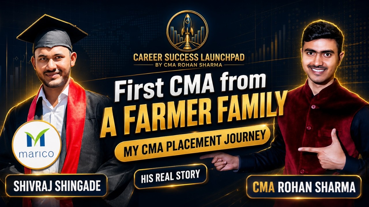 CMA Shivraj Shingade Cracked MARICO Job | CMA Package | CMA Campus Placement Dec 2024 Success Story