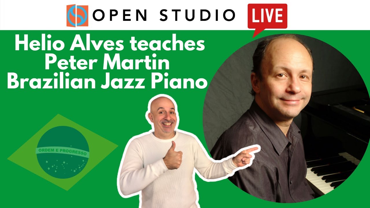 Helio Alves Teaches Peter Martin Brazilian Jazz Piano!