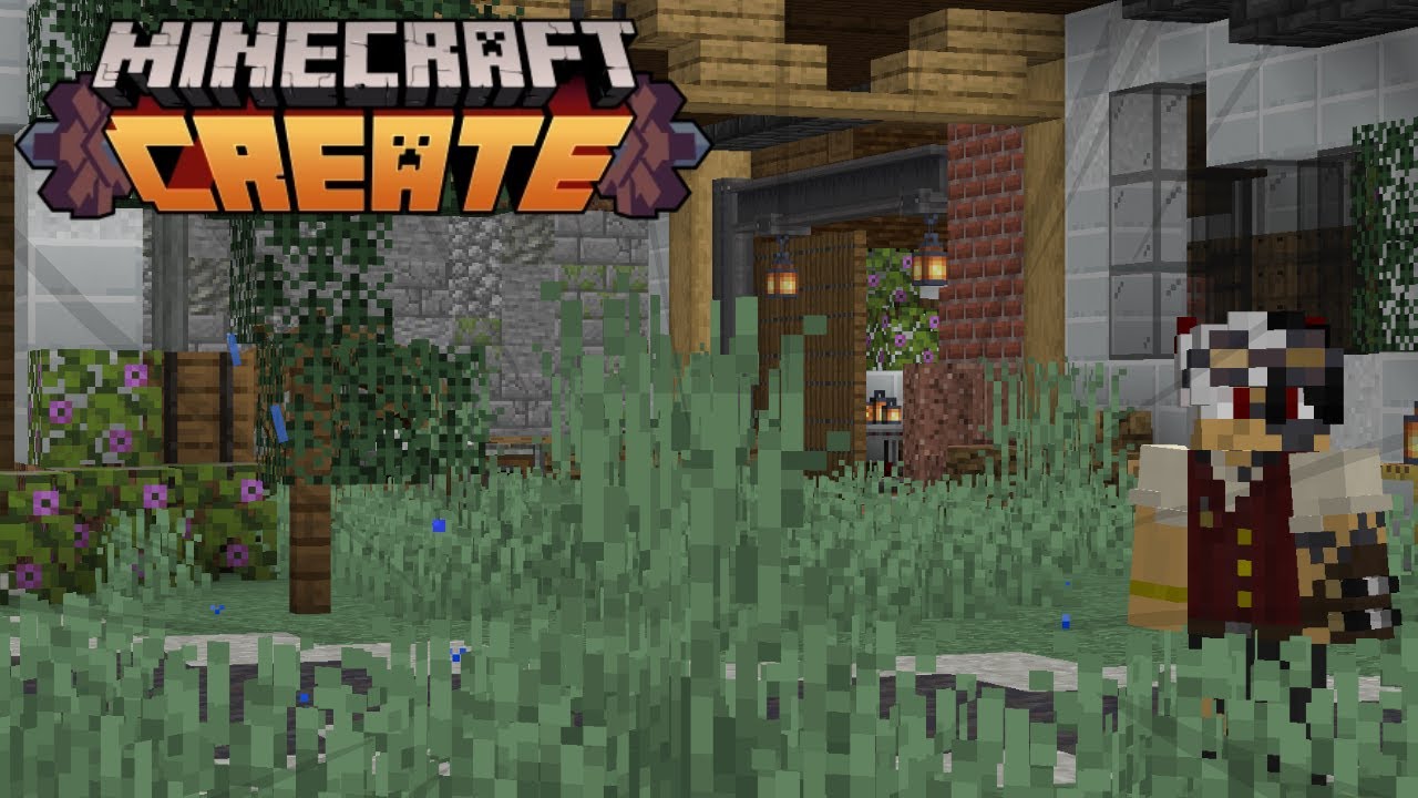 I Build a Logging Mill Using Minecraft Create Mod! Create Remaster