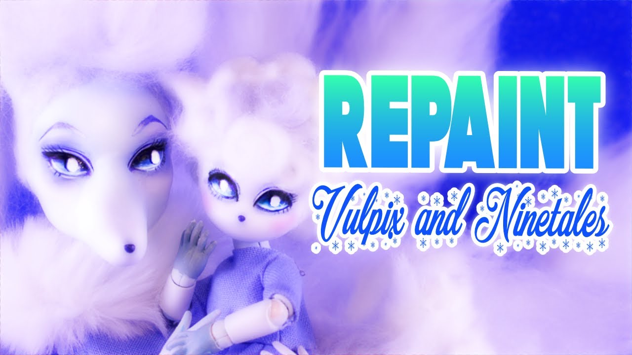 Alolan Vulpix and Ninetales ❄️ Mother and Daughter | Pokémon Doll RePaint!