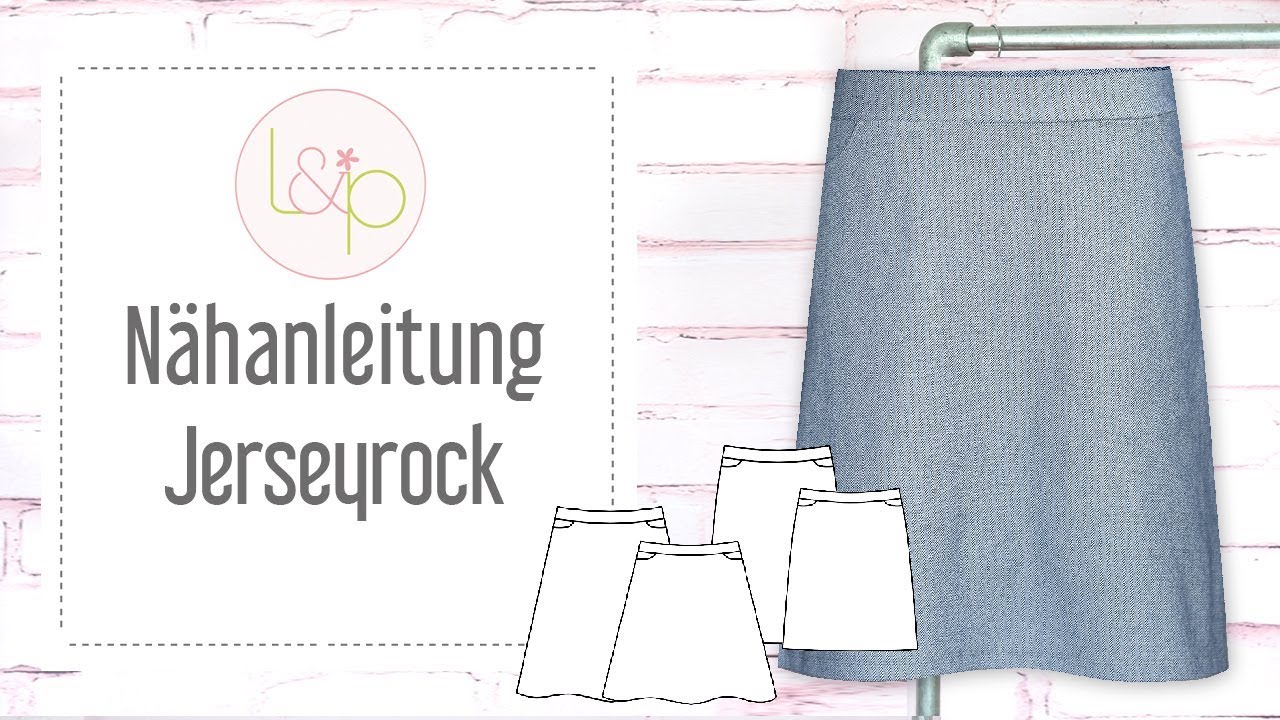 Nähanleitung lillesol Jerseyrock - einen einfachen Rock aus Jersey nähen