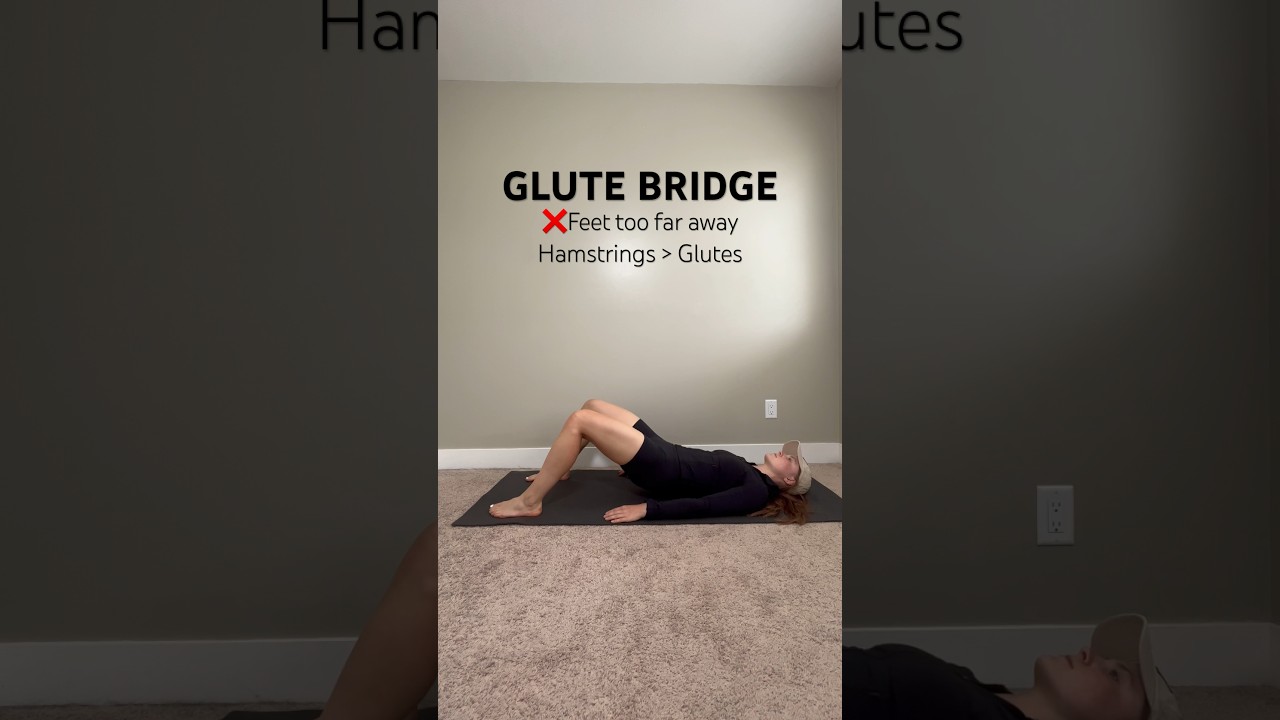 Glute Bridge Form #glutebridge #formcheck #homeworkouts