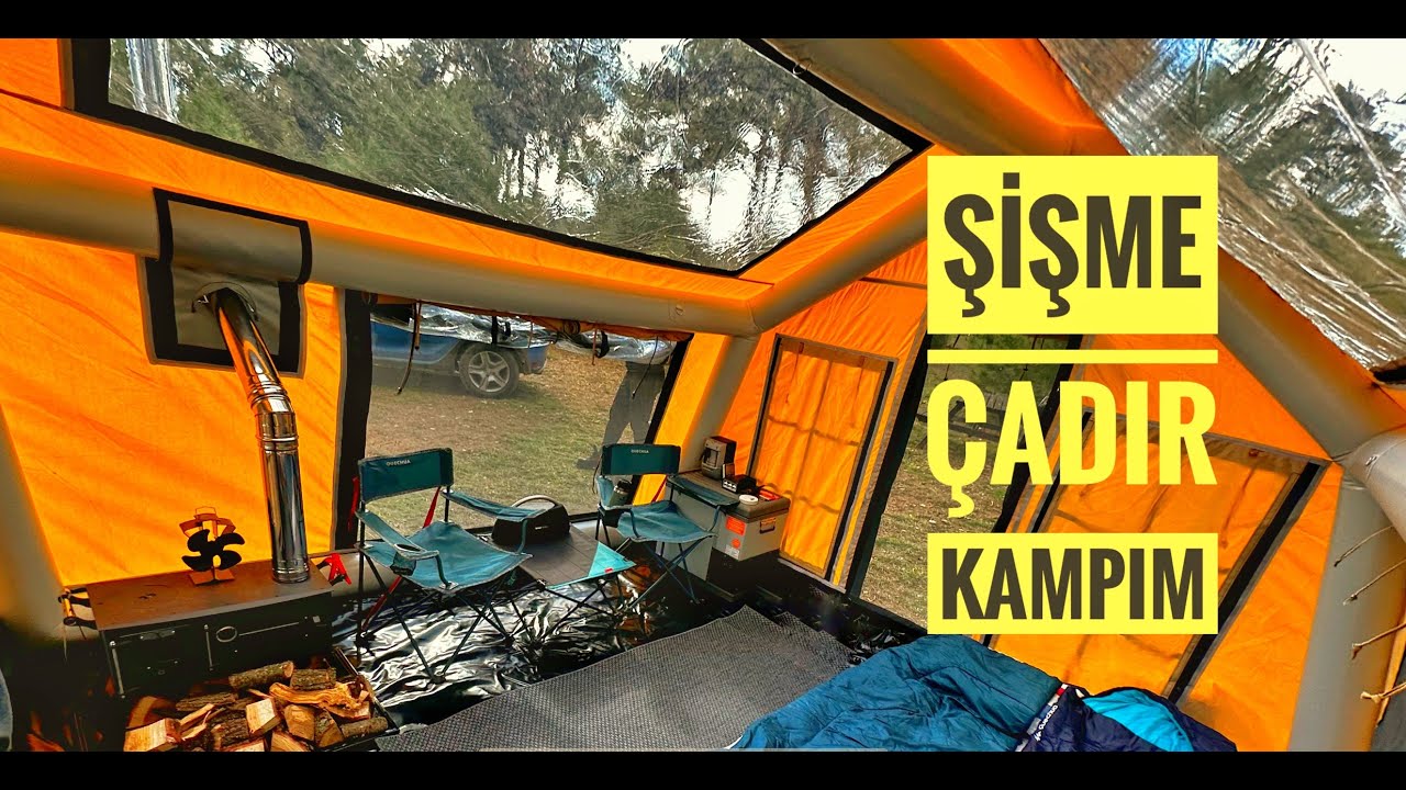 360 DERECE DEVASA PENCERELİ ŞİŞME ÇADIRIMLA DENİZE SIFIR KAMP
