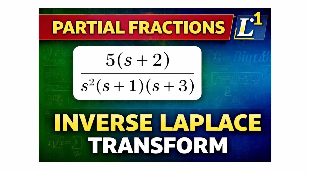 Inverse Laplace transform using partial fraction question 2.