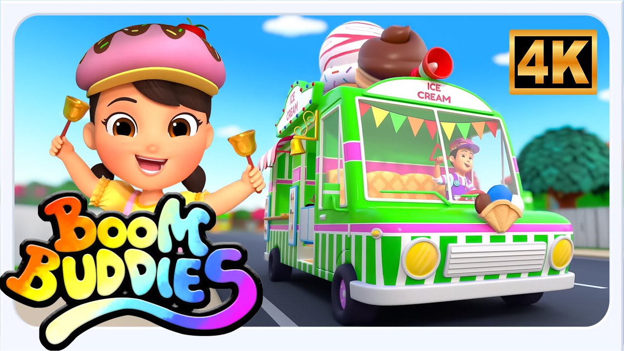 Boom Buddies - Hjul på Glassbilslåt 🧒🌈 | Barnvisor och Barnramsor