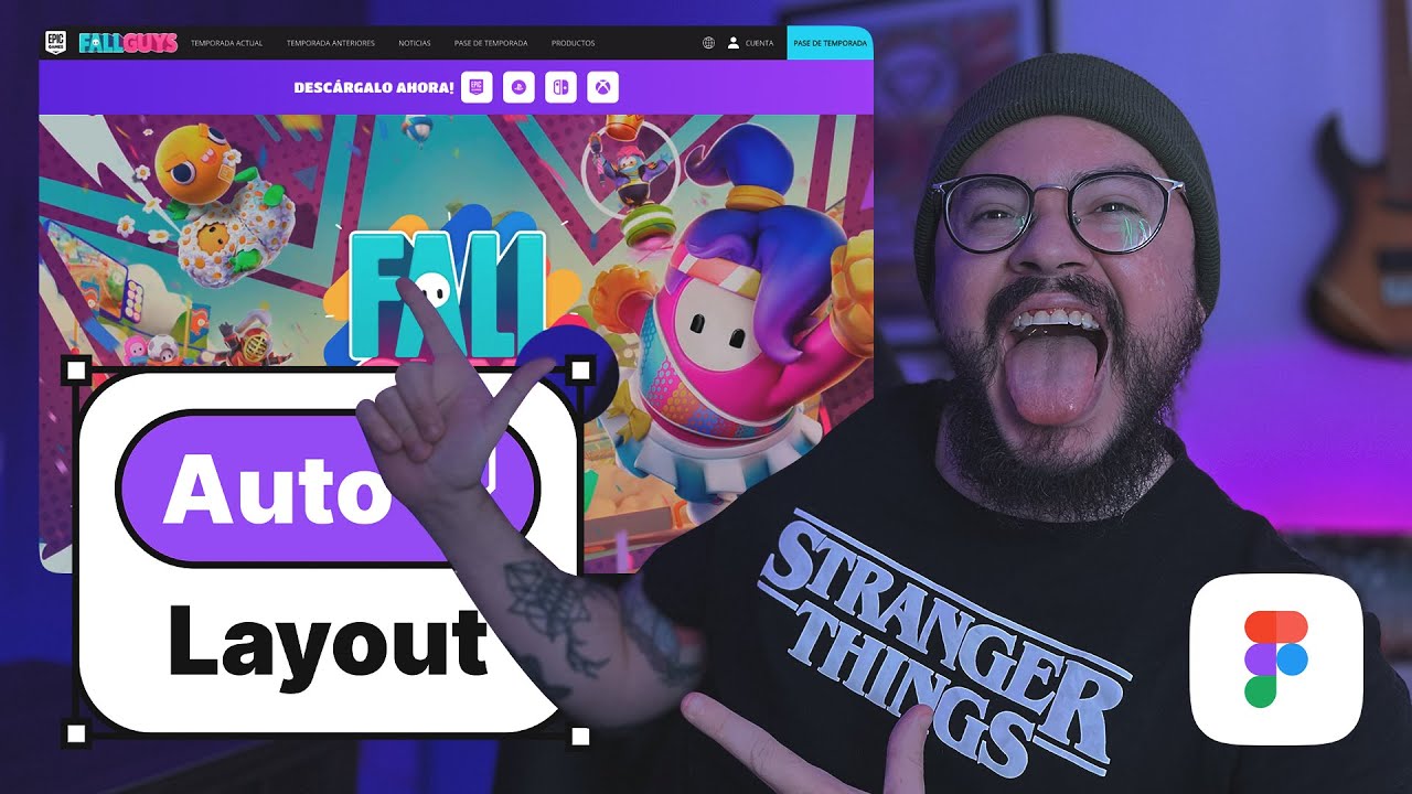 ⚡️ Aprende Auto Layouts con la web de Fall Guys - Aprende Diseño UX/UI en Español con Figma
