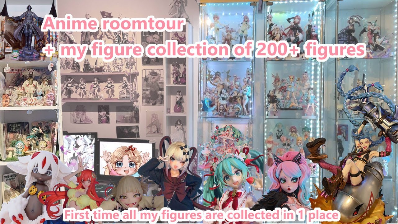 Anime roomtour + My figure collection all my 200+ figures