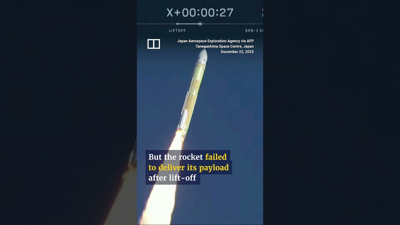 Japanese rocket fails to launch satellite into orbit
