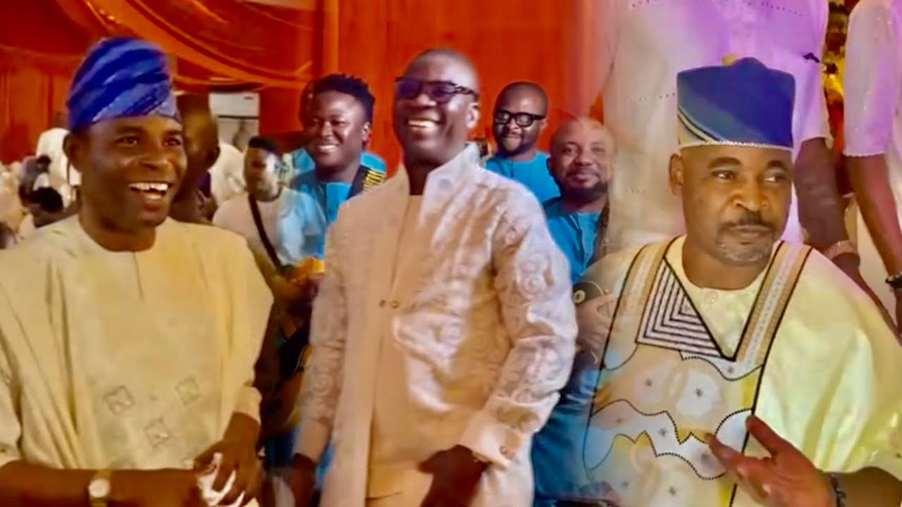 SEE WHAT HAPPEN AS WASIU AYINDE SING FOR MC OLUOMO & MUSTAPHA SEGO @ KUNLE RASHEED DAUGHTER WEDDING 