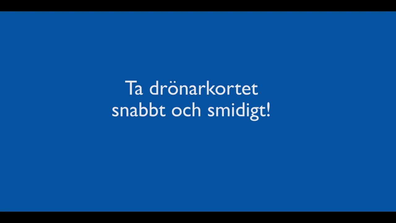 Dr&ouml;nare - s&aring; tar du dr&ouml;narkortet snabbt och smidigt!