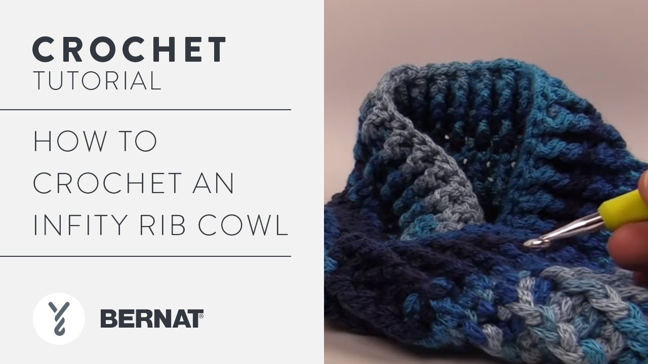 Вяжем крючком капюшон в стиле Infinity Rib Cowl