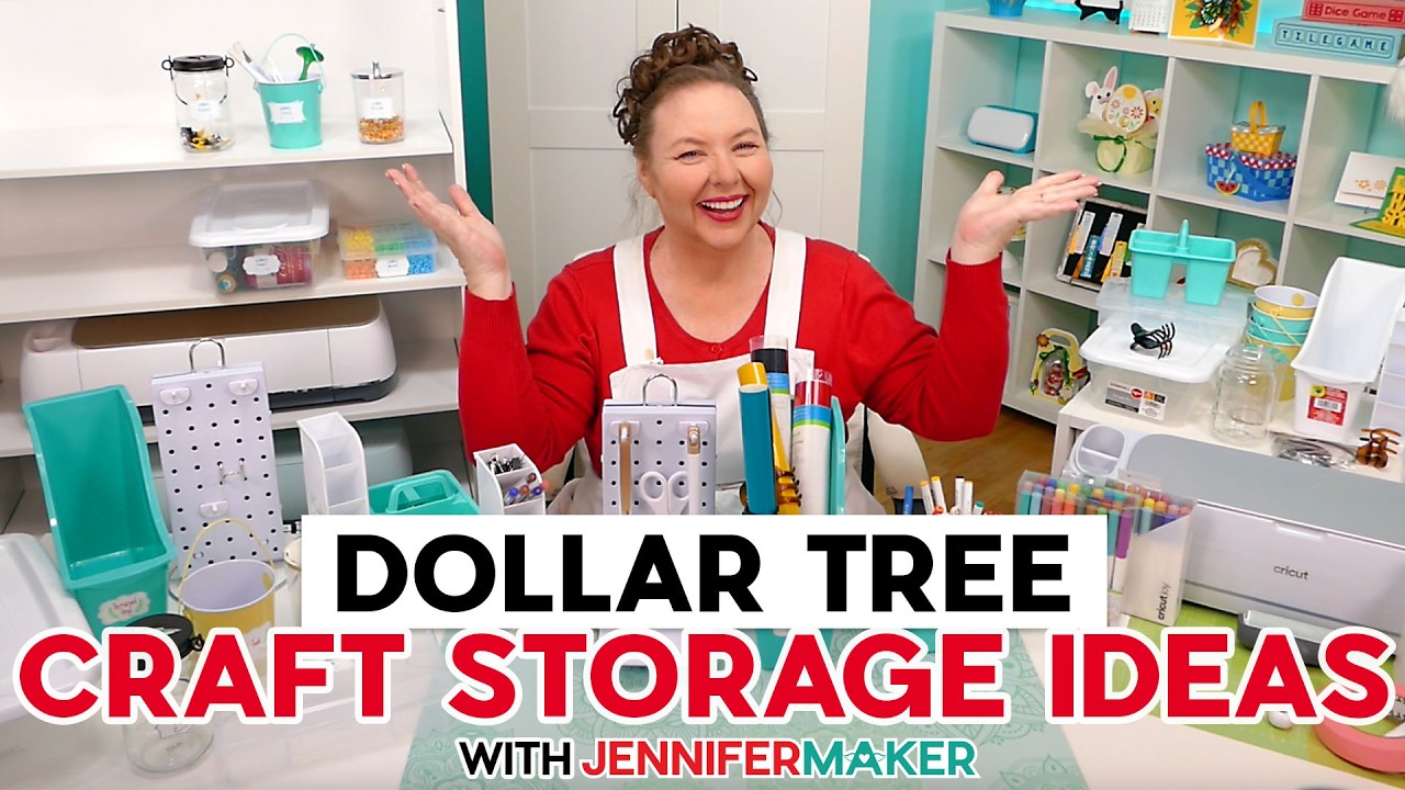 Craft Storage Ideas On A Budget | Dollar Tree Hacks To Help You Save Time & Money